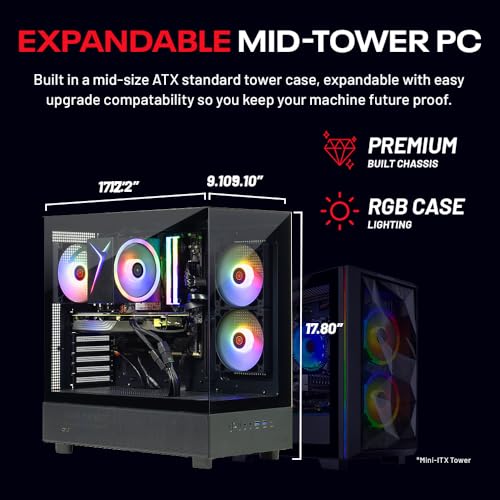 Desktop PC, Ryzen 5 9600X 3.9 GHz, RTX 5060 Ti 16GB, 1TB Gen4 NVMe SSD, 16GB DDR5 RAM 5200, 650W Gold PSU, Win 11 R67748