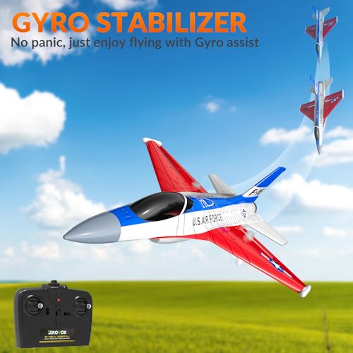 F16 Falcon Fighter Jet RC Plane with LED Lights, 2 Channel, 2 Batteries B30143