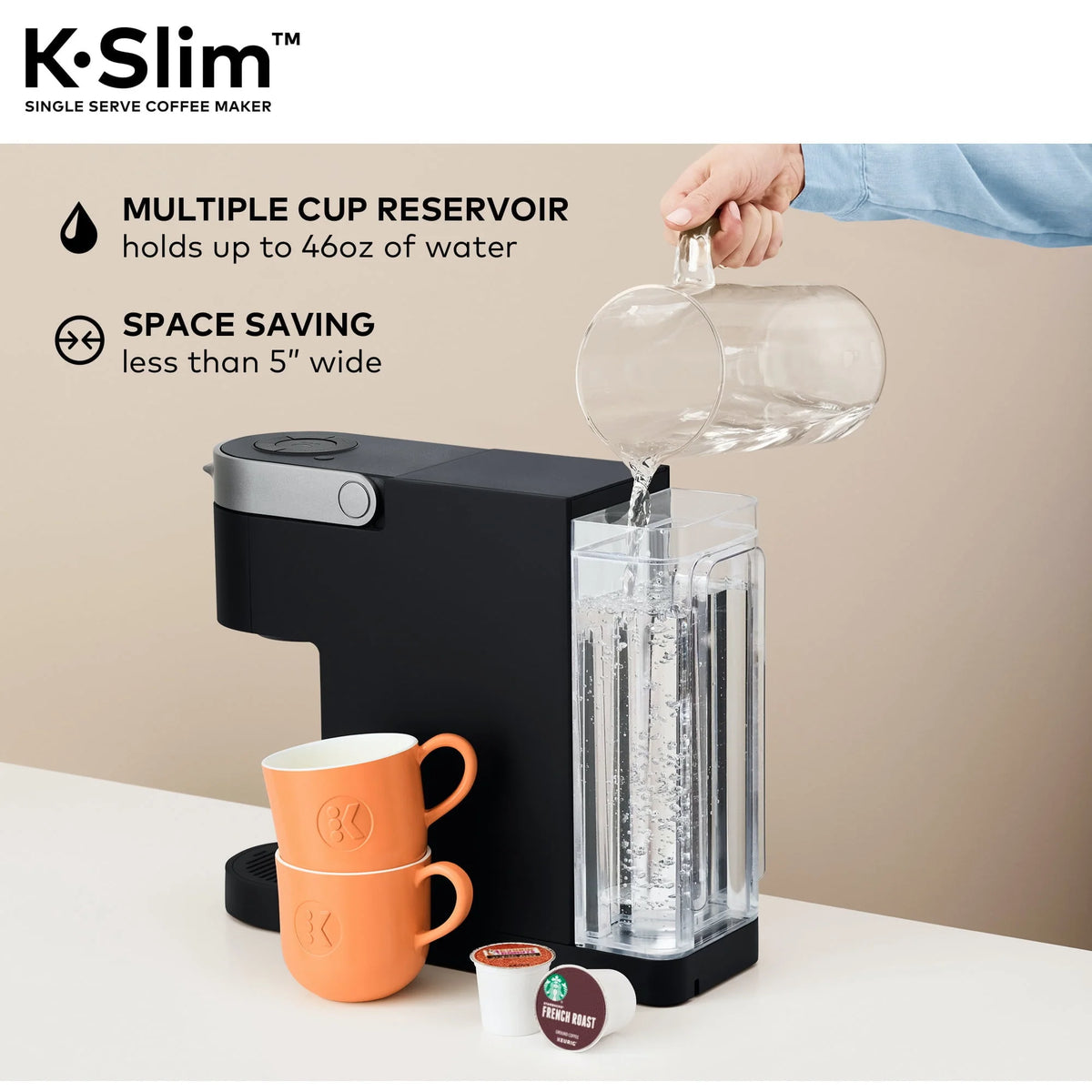 Black Single Serve K-Cup Pod Coffee Maker E72860