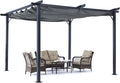 11x11 Outdoor Patio Pergola with Retractable Shade O777