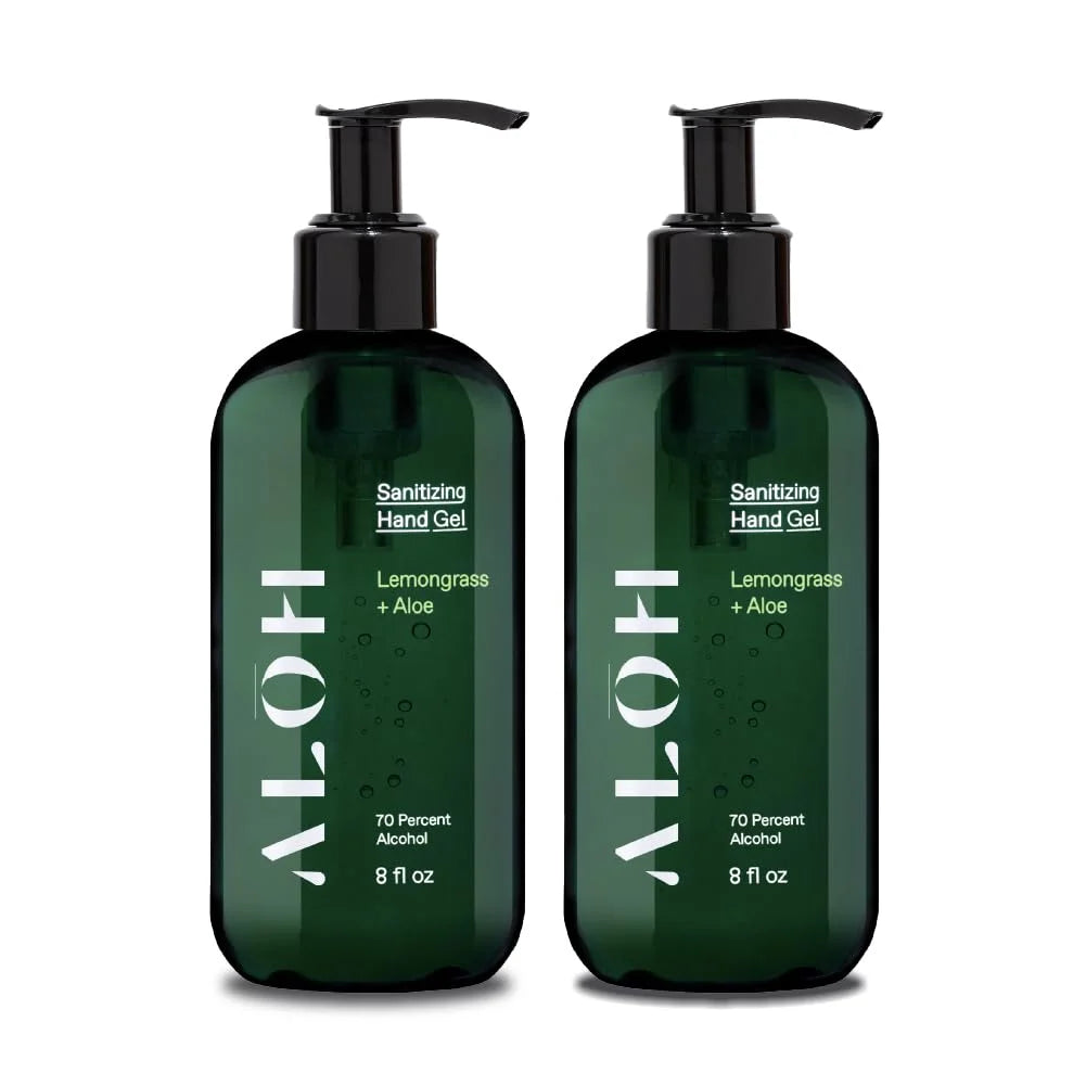 70% Alcohol Lemongrass Aloe Hand Sanitizer Gel Set of 2 M311198