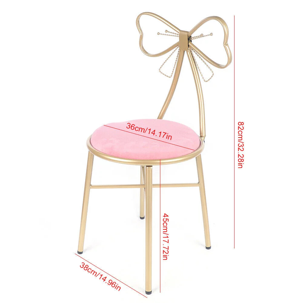 Pink Velvet Butterfly Chair with Gold Legs P699