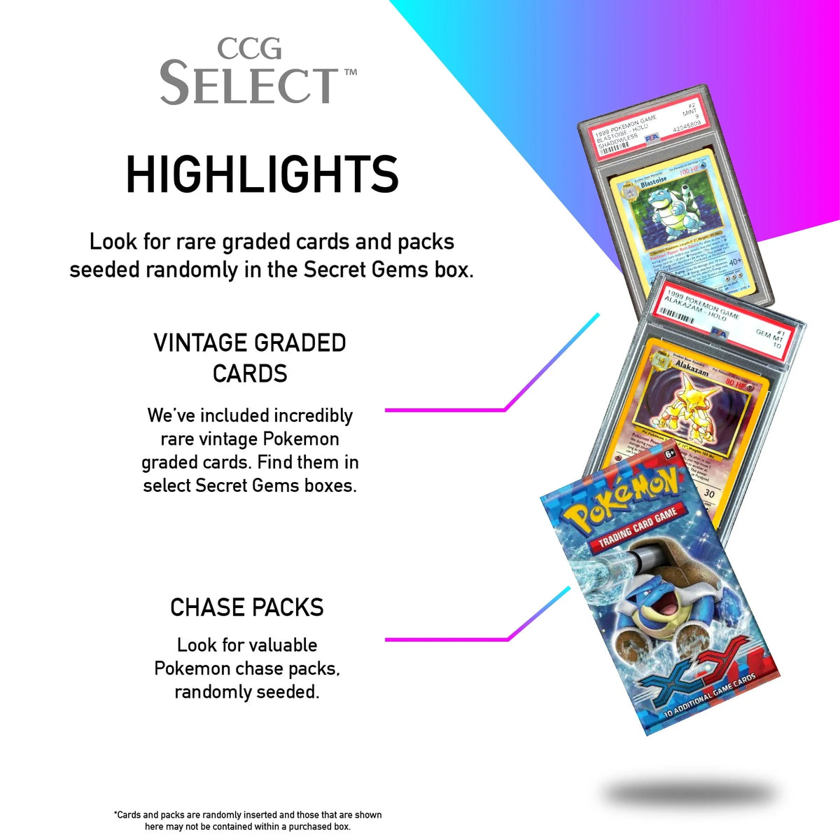 Graded Pokemon Card + Pokemon Booster Pack B275