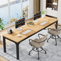 78.7 inches Extra Long Double Office Writing Desk with Adjustable Foot Pads Y929