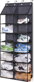 14 Pairs Dustproof Over the Door Shoe Organizer J51394