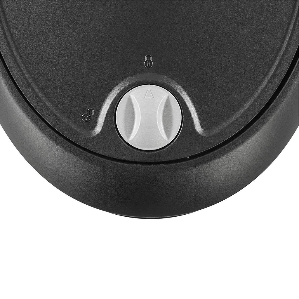 12.6 Gallon Locking StepOn Wastebasket Black 2 Pack S601