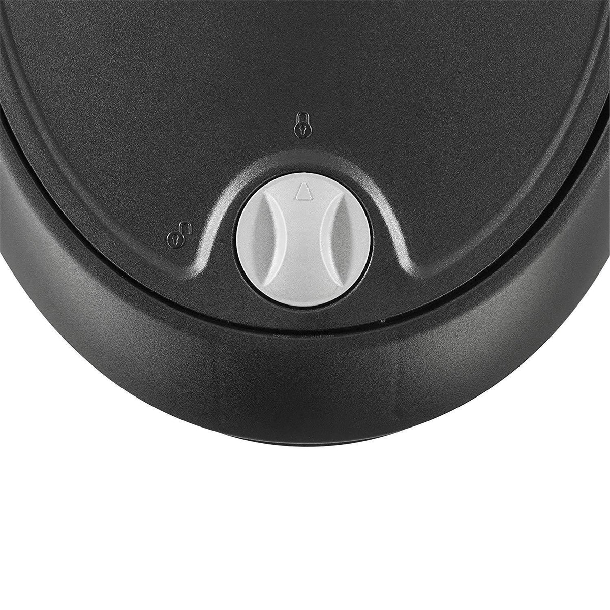 12.6 Gallon Locking StepOn Wastebasket Black 2 Pack S601