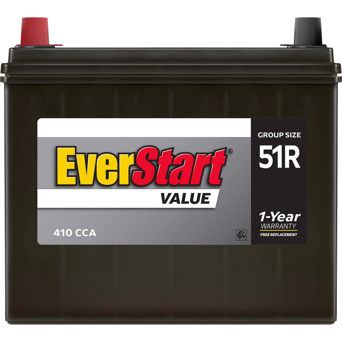 Lead Acid Automotive Battery Group Size 51R 12 Volt 410 CCA H614