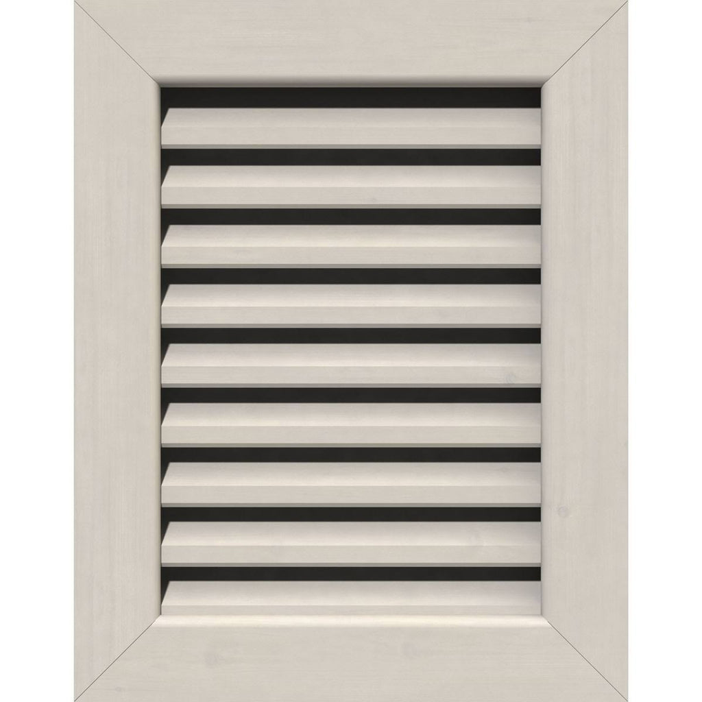 12 inch Vertical Gable Vent, Primed Smooth Western Red Cedar J625