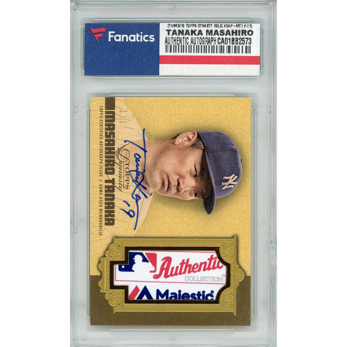 Autographed 2019 Topps Dynasty Patch Relic Card J42572