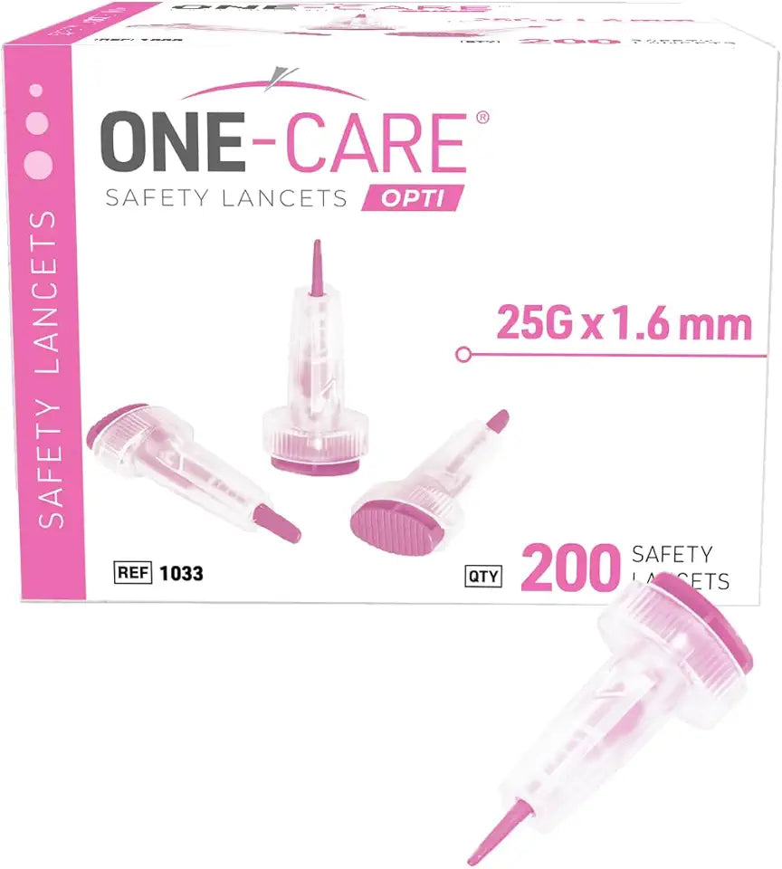 25G x 1.6mm Safety Lancets 200 Count B445