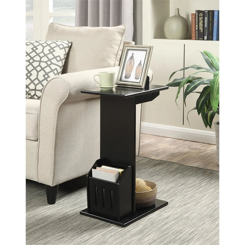 Black Wood End Table Set of 2 S135
