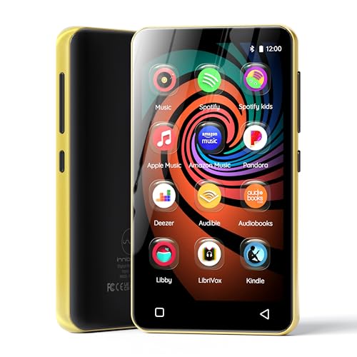 160GB MP3 Player with Bluetooth and WiFi, 4" Touch Screen Android MP4 MP3 Player (Black) F852372