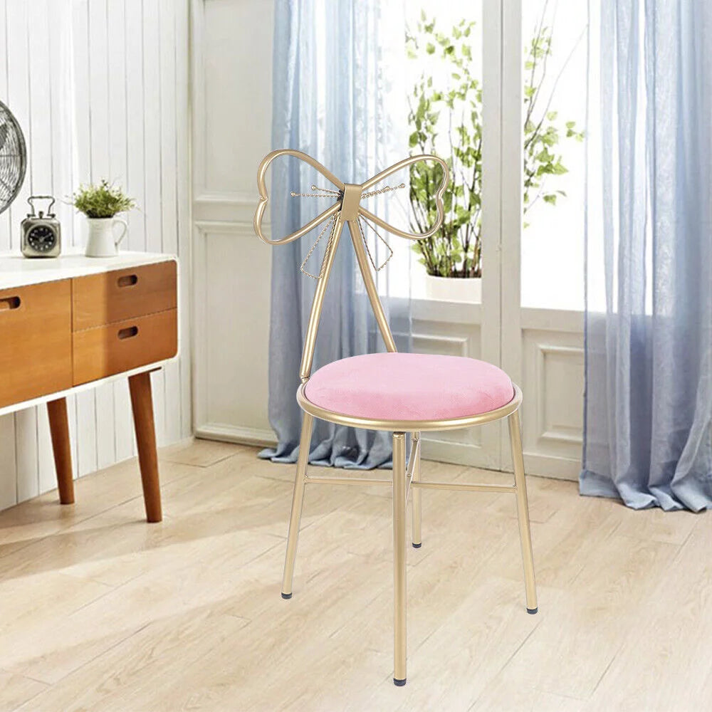 Pink Velvet Butterfly Chair with Gold Legs P699