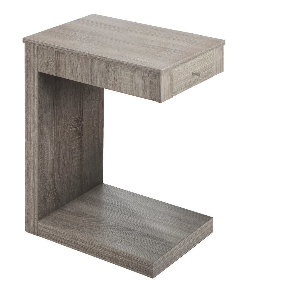 C-shaped Brown Laminate Accent Table N3394