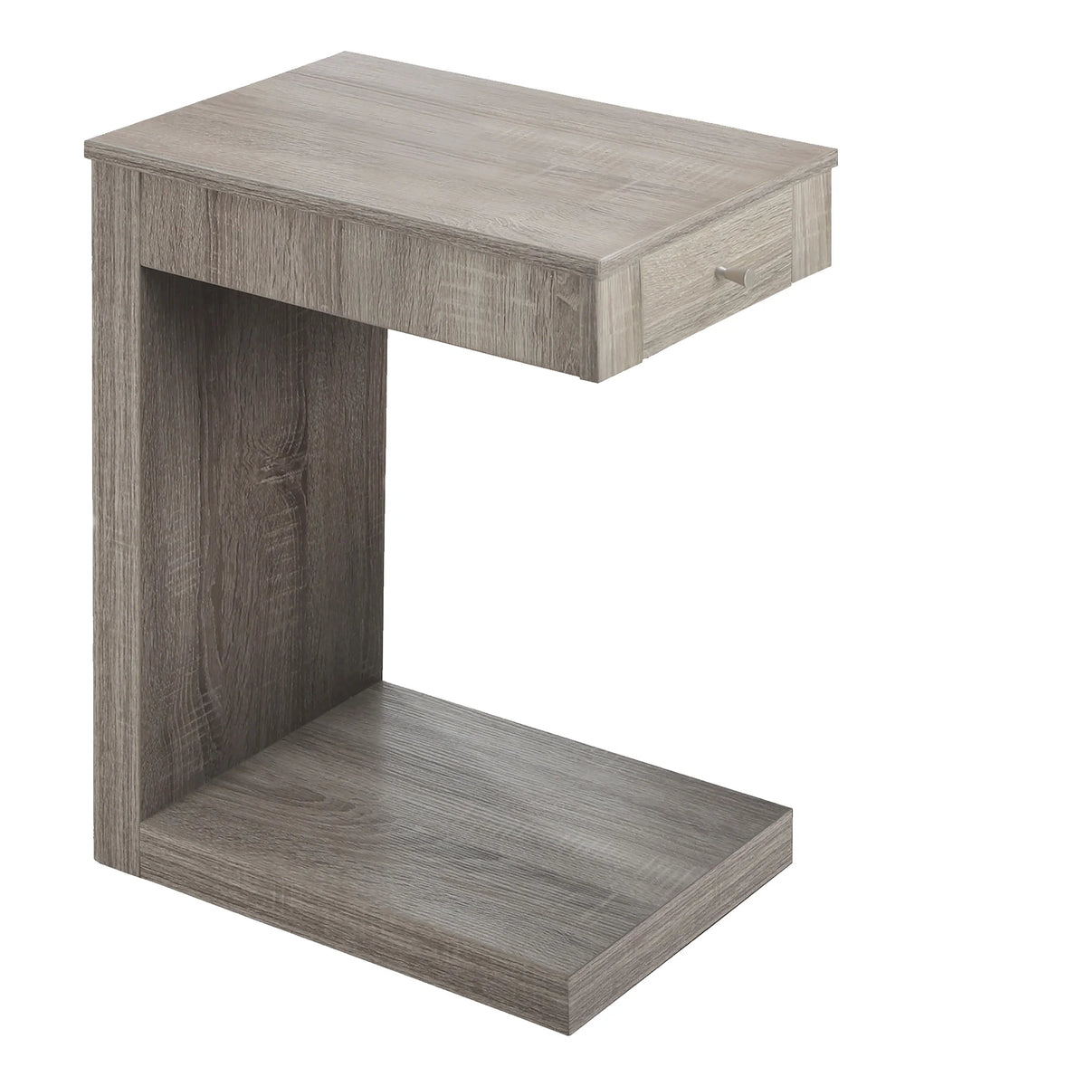 C-shaped Brown Laminate Accent Table N3394
