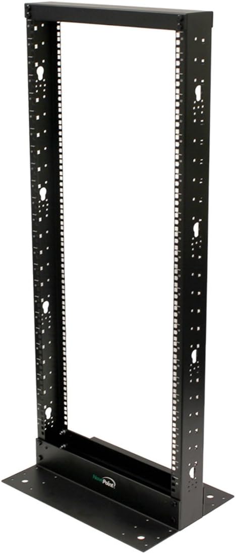 25U 2-Post Open Frame Server Rack Black L451