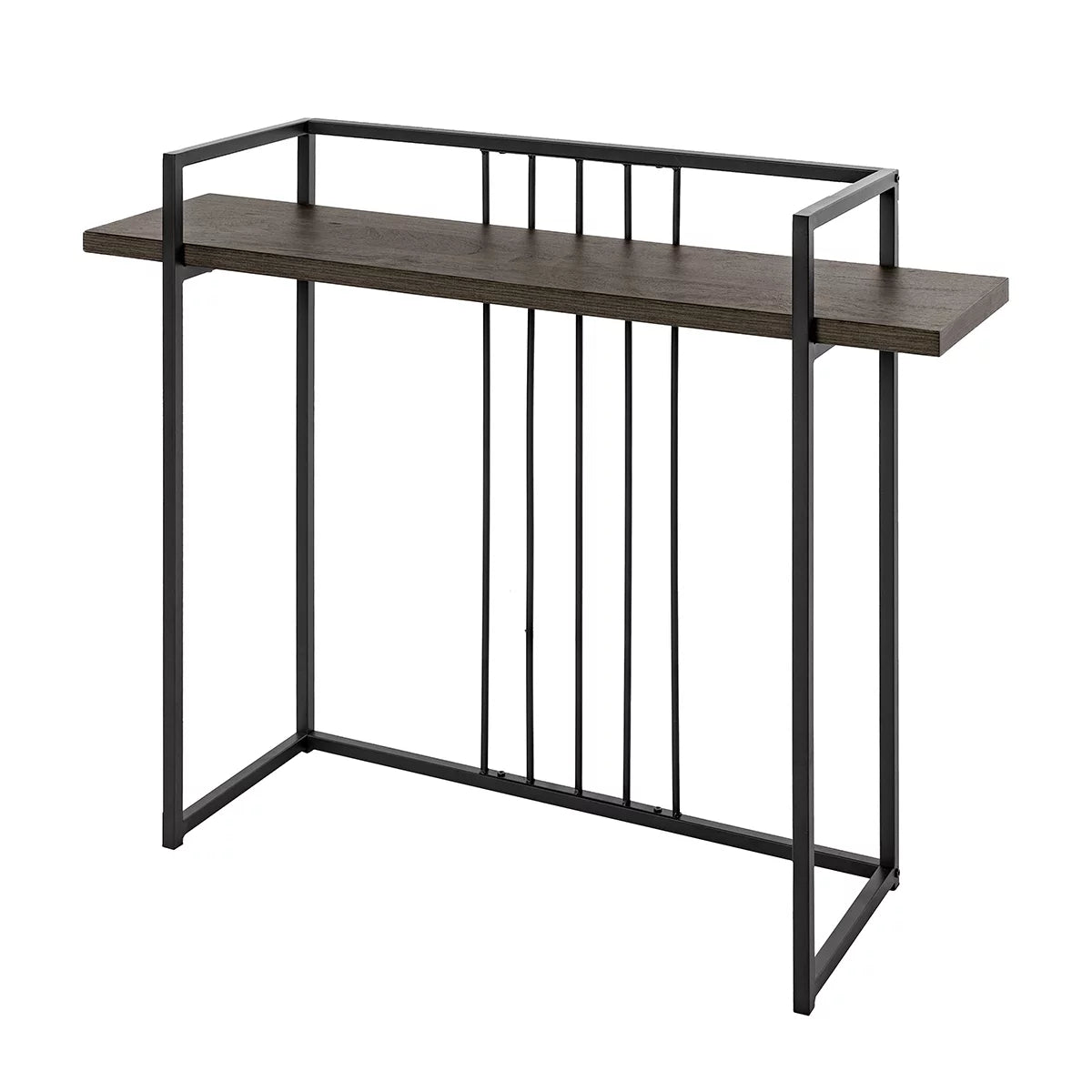 47" Console Table with Metal Frame, Rustic Brown W522