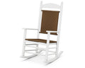 White/Tigerwood Woven Rocking Chair V979169