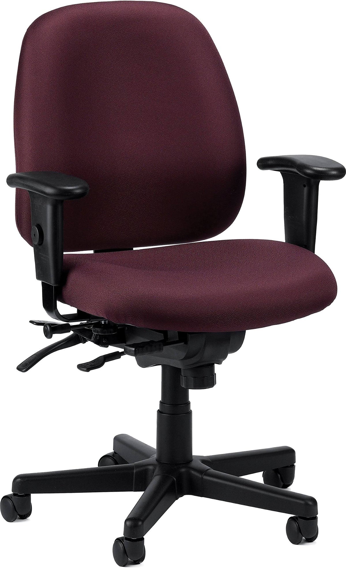 Burgundy Fabric Task Chair F1898