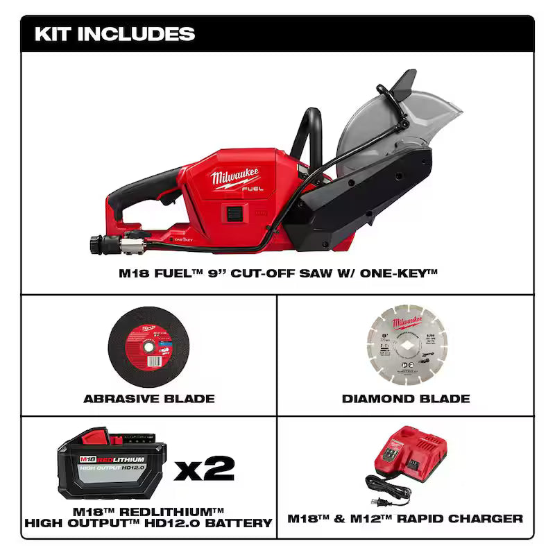 18V Lithium-Ion Brushless Cordless 9 in. Cut Off Saw Kit I1409