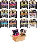 12 Trays 2.6 Oz Each Assorted Cuts in Gravy Pate in Natural Juice Cat Food R394
