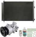 AC Compressor with A/C Condenser and Repair Kit I500