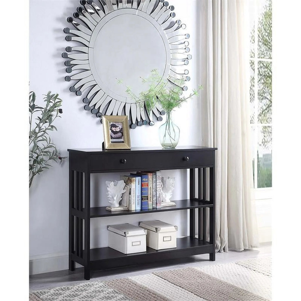Black Wood Console Table N60051