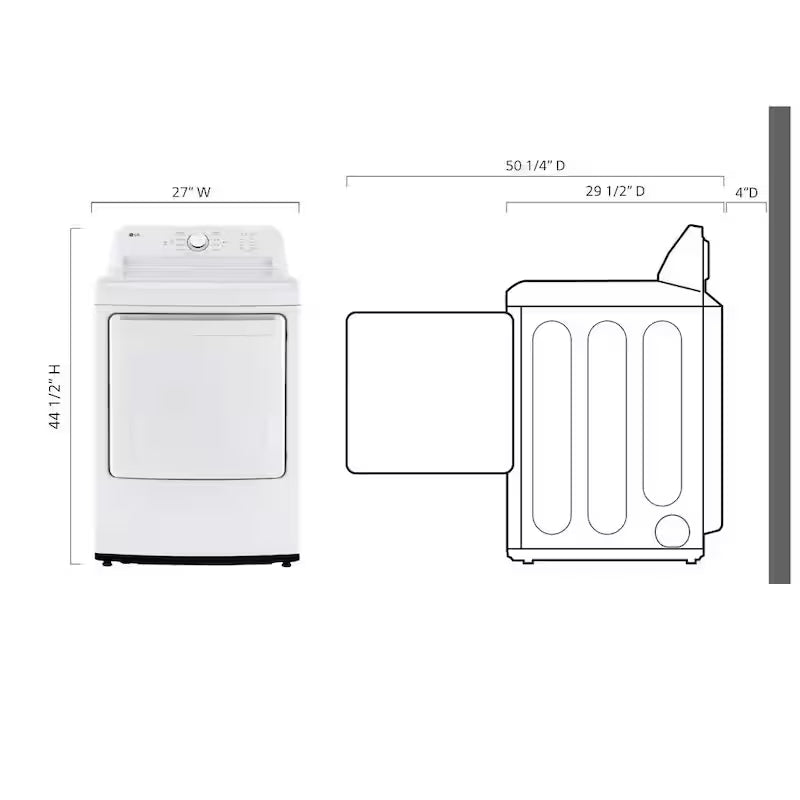 7.3 Cu.Ft. Vented Gas Dryer in White K387