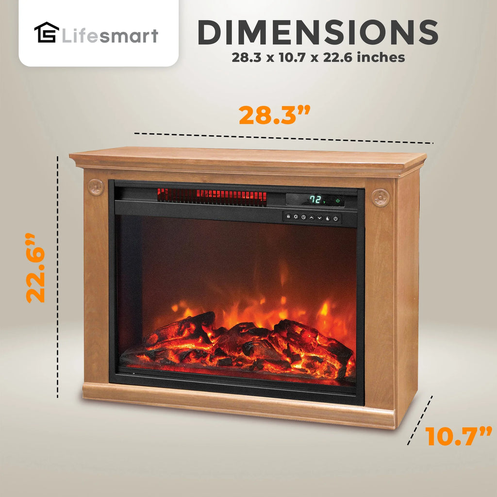 1500W Portable Electric Infrared Quartz Indoor Fireplace F162298