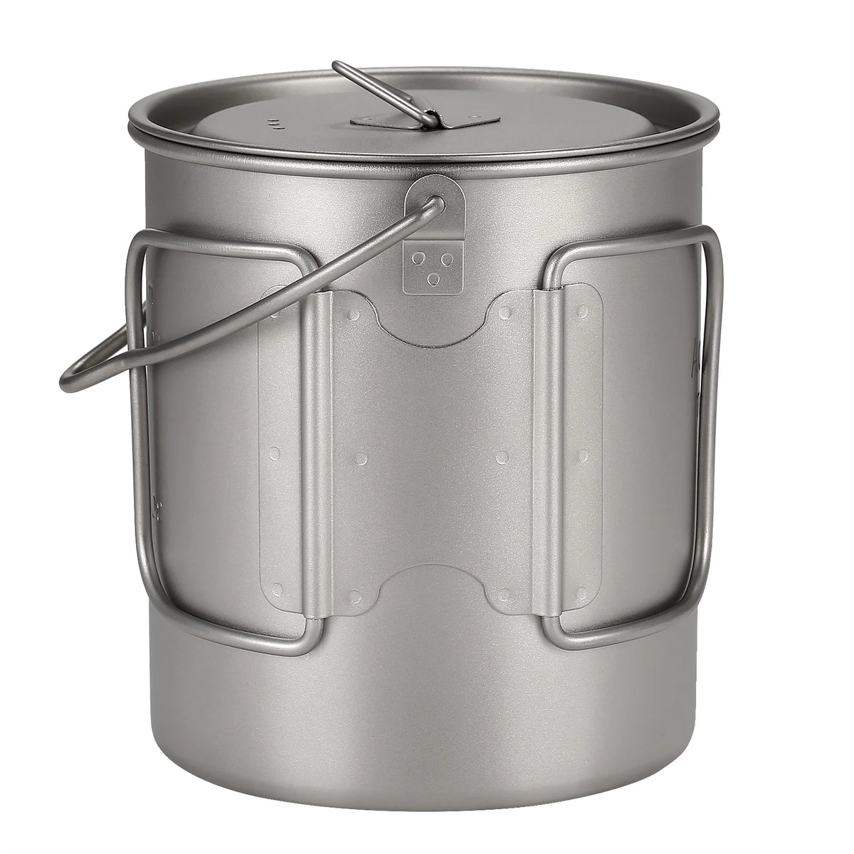 Ultralight 750ml Titanium Pot with Lid and Foldable Handle P498
