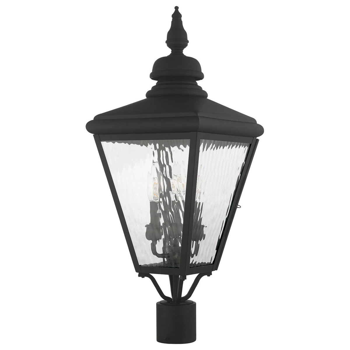Antique Brass Post-Top Lantern D365862
