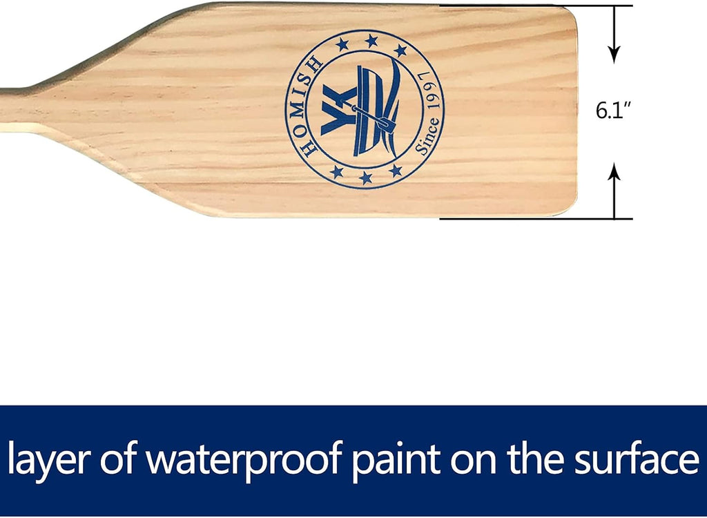 Canoe Paddle Wood Ergonomic Grip 4 Feet Long A Pair M3245