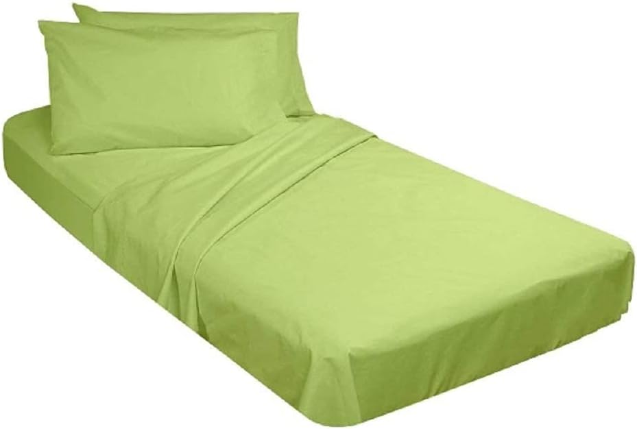 White Cotton Cot Size Fitted Sheets 4 Pc Pack of 2 L765