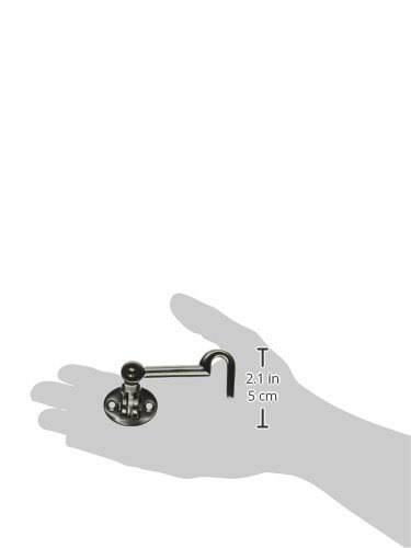 3-1/2 inch Swivel Cabin Door Hook Satin Nickel B672