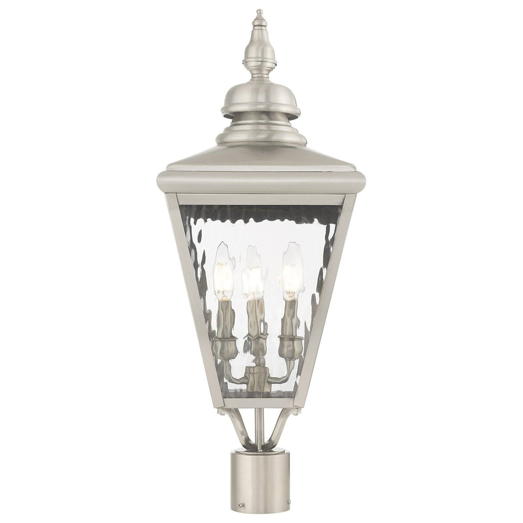 Antique Brass Post-Top Lantern D365862