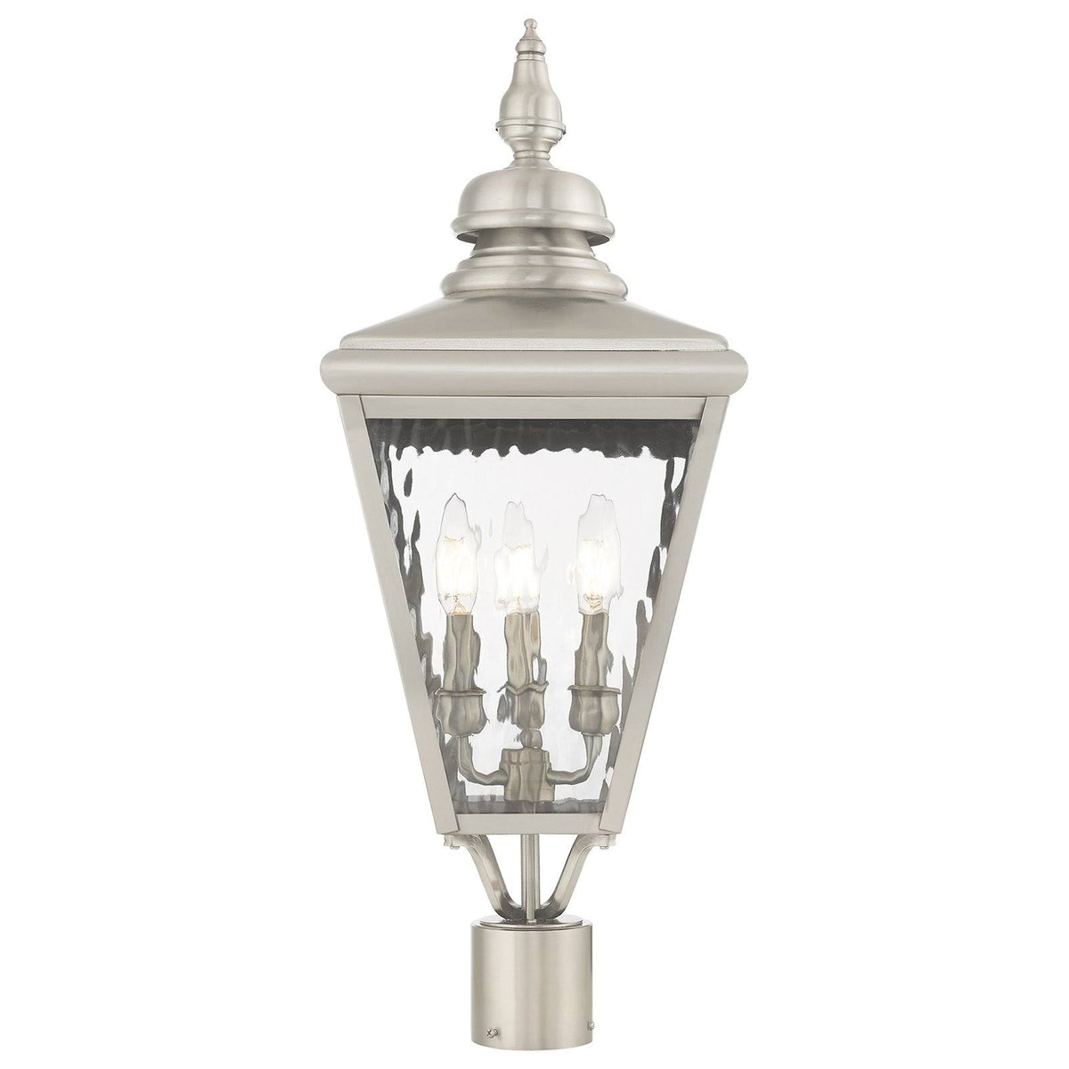 Antique Brass Post-Top Lantern D365862