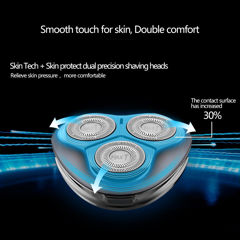 Electric Shaver Razor with Pop Up Trimmer, IPX7 Waterproof, Pack of 2 C369283