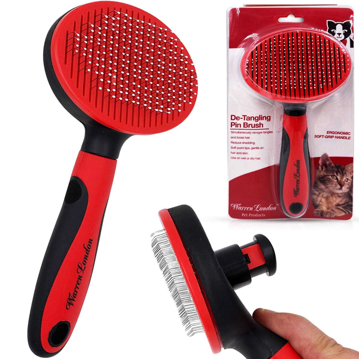 Cat De-Tangling Pin Brush O1095