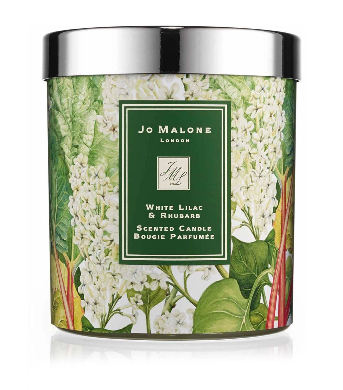 White Lilac & Rhubarb Scented Candle 200g B1631
