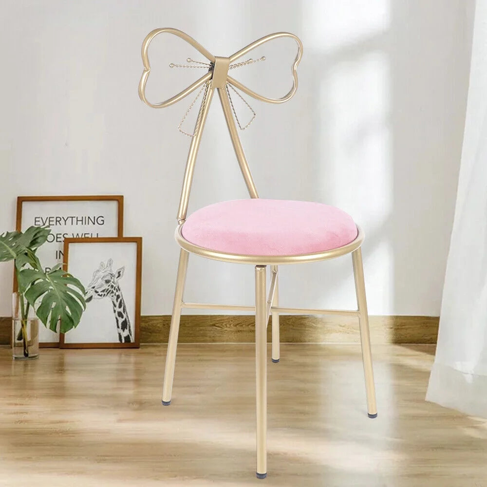 Pink Velvet Butterfly Chair with Gold Legs P699