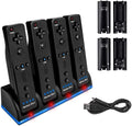 Charger Dock for Wii Remote with 4 Rechargeable Batteries U6805