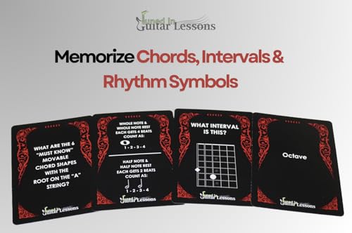 54-Card Guitar Flash Cards Z193463