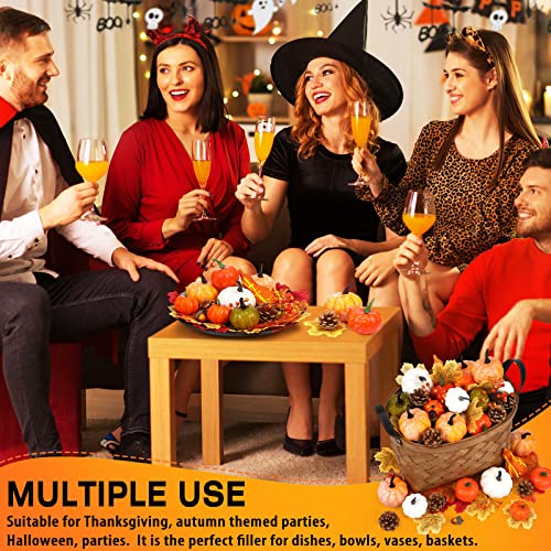 520 Pcs Artificial Pumpkins and Gourds Fall Harvest Decoration Set C969