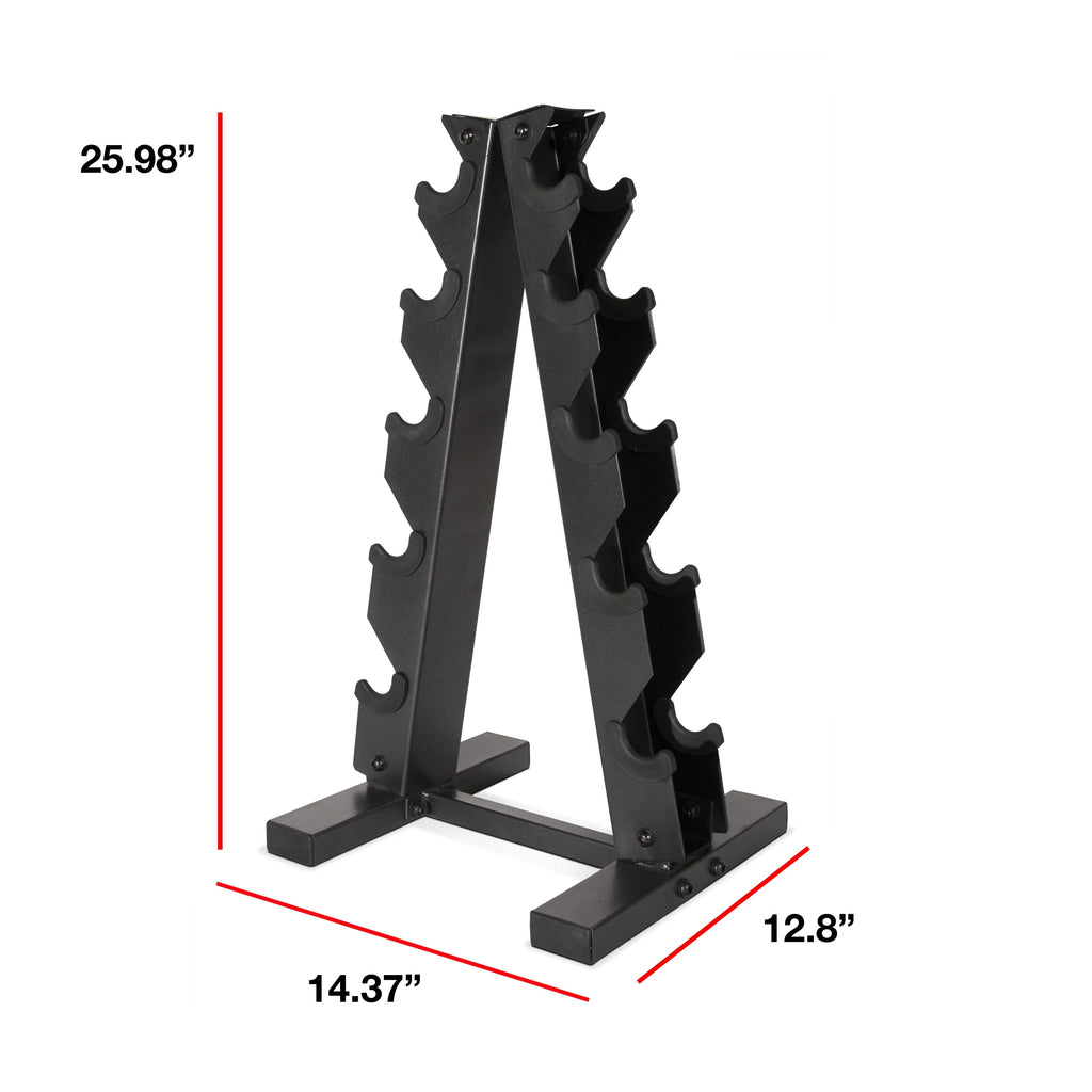 Black A-Frame Dumbbell Rack N110