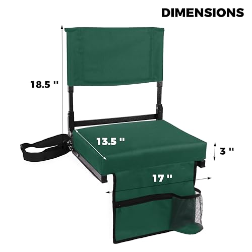 Stadium Seat with Back Support and Cushion M37036