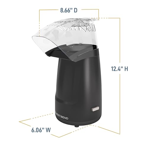 4-Quart Black Popcorn Machine P618088