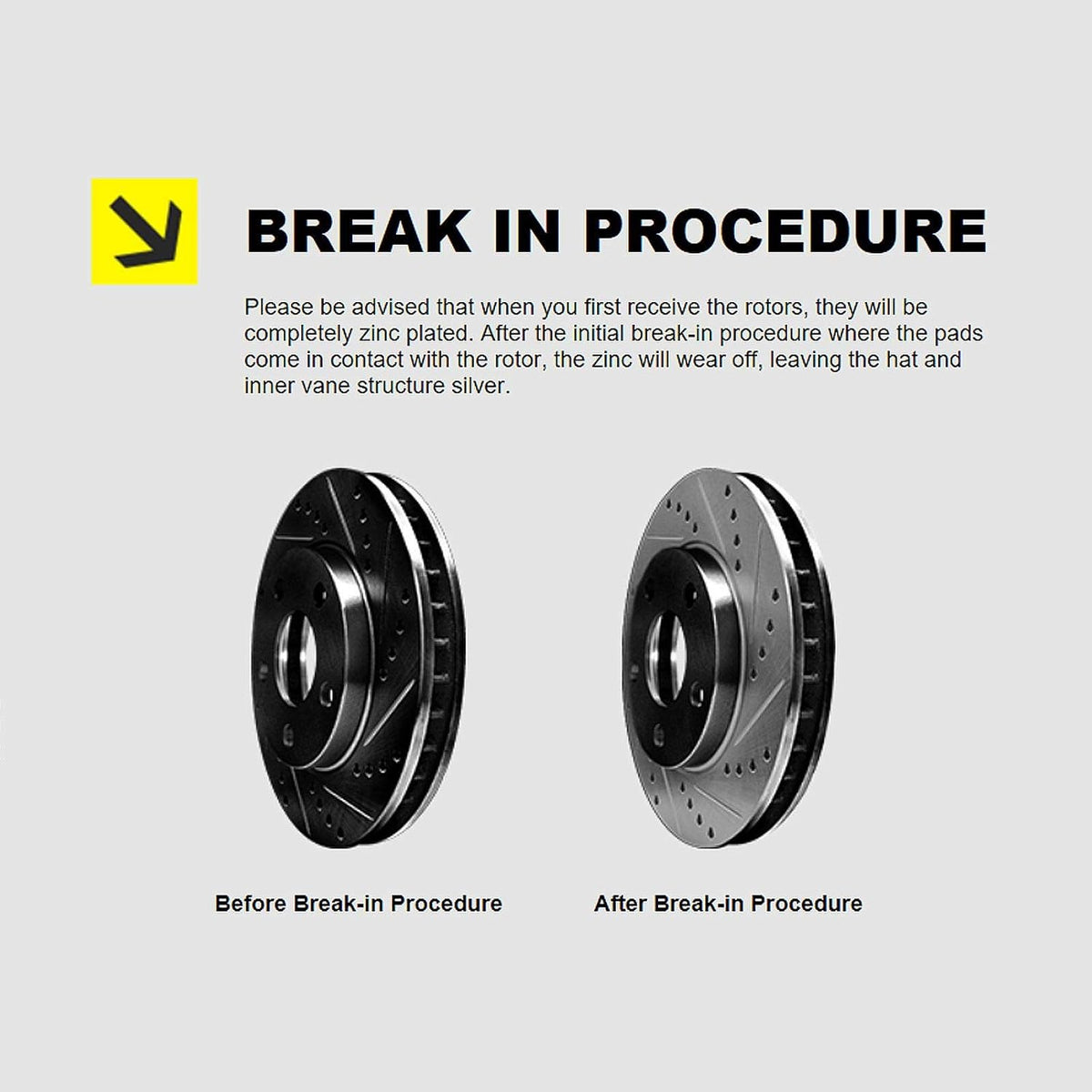 Front Rear Black Drilled Slotted Brake Rotors and Ceramic Brake Pads N7376