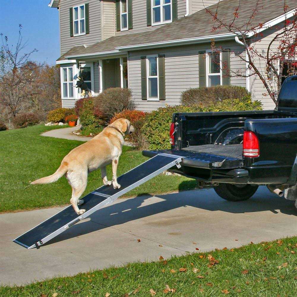 8 ft. Lightweight Extra Wide Folding Aluminum Pet Ramp V7956
