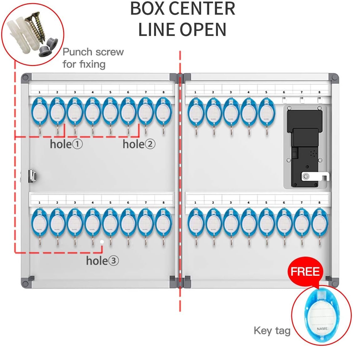 Key Box Wall Mount with Code Keypad, Pack of 2 K336